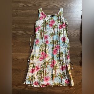 Big Dogs Floral Print Top - Pink and Green